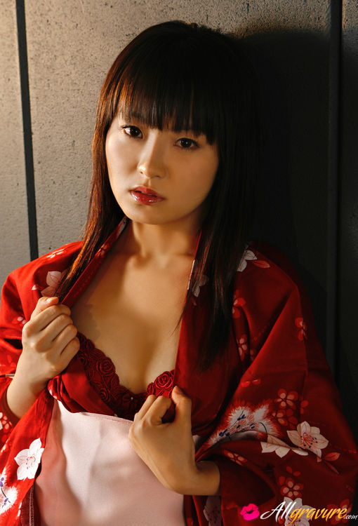 510px x 750px - Kana Moriyama Asian is sexy both in uniform and in satin linjerie